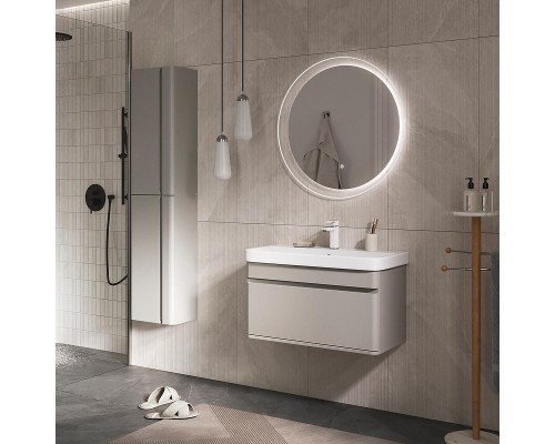 Шкаф пенал Equil Elegante 36 ppELGNT36.R-24.26 подвесной с подсветкой цвет Амарок Белый