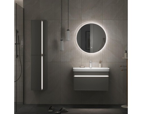 Шкаф пенал Equil Elegante 36 ppELGNT36.R-24.26 подвесной с подсветкой цвет Амарок Белый