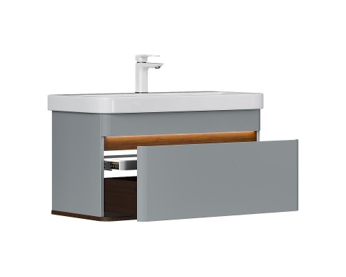 Тумба под раковину Equil Elegante 80 tpELGNT80.1Y (9595)-24.26 подвесная цвет Мэйджик Дуб голиано