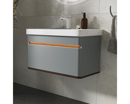 Тумба под раковину Equil Elegante 80 tpELGNT80.1Y (9595)-24.26 подвесная цвет Мэйджик Дуб голиано