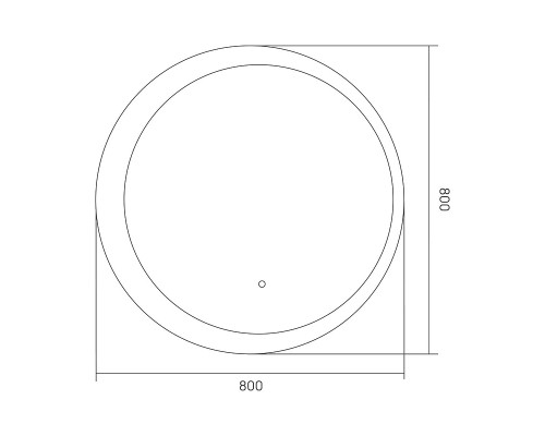 Зеркало Equil Elegante 80 zkELGNT.LED.D80-24 с подсветкой цвет Мэйджик с сенсорным выключателем