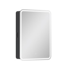 Зеркальный шкаф Equil Eltoro 60 R szELTR60.R с подсветкой цвет Черный софт