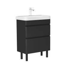 Тумба под раковину Equil Eltoro 60 tnELTR60.2Y-03 цвет Черный софт
