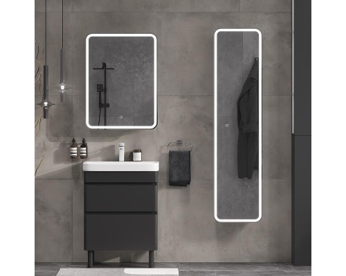 Тумба под раковину Equil Eltoro 70 tnELTR70.2Y-03 цвет Черный софт