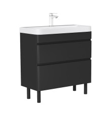 Тумба под раковину Equil Eltoro 80 tnELTR80.2Y-03 цвет Черный софт