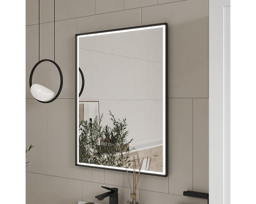 Зеркало Equil Lago 60 zLAGO60-15 с подсветкой цвет Черный с сенсорным выключателем