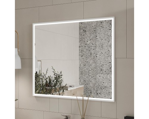 Зеркало Equil Lago 80 zLAGO80-14 с подсветкой цвет Белый с сенсорным выключателем