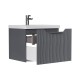 Тумба под раковину Equil Mirage 60 tpMIRAGE60.1Y-07 подвесная цвет Графит софт