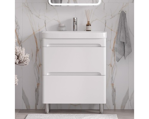Тумба под раковину Equil Nice 70 tnNICE70.2Y-05 цвет Белый софт