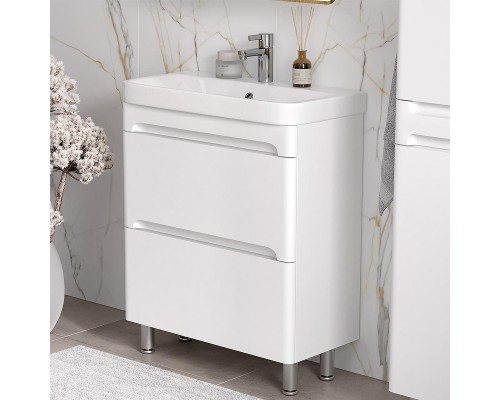 Тумба под раковину Equil Nice 70 tnNICE70.2Y-05 цвет Белый софт