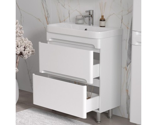 Тумба под раковину Equil Nice 70 tnNICE70.2Y-05 цвет Белый софт