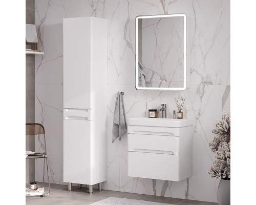 Зеркальный шкаф Equil Nice 60 R szNICE60.R с подсветкой цвет Белый