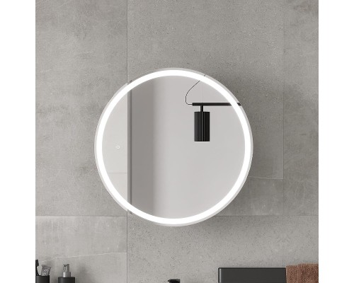 Зеркальный шкаф Equil Smile 60 szSMILE.D600 с подсветкой цвет Графит софт