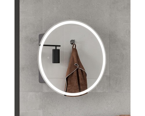 Зеркальный шкаф Equil Smile 60 szSMILE.D600 с подсветкой цвет Графит софт