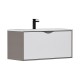 Тумба под раковину Equil Smile 100 tpSMILE100.1Y-04 подвесная цвет Белый Лен антрацит