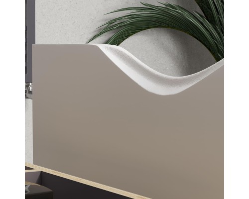 Тумба под раковину Equil Smile 100 tpSMILE100.1Y-04 подвесная цвет Белый Лен антрацит