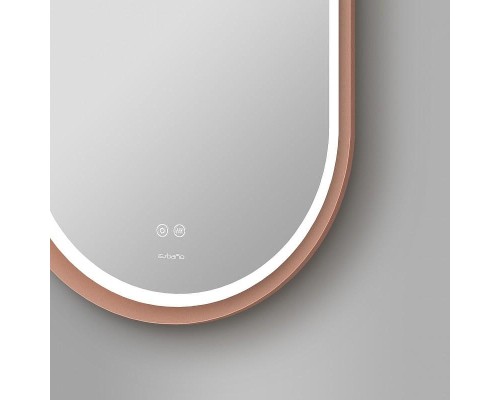 Зеркало Esbano ES-3310HVDG 60 ESMR3310HVDG с подсветкой цвет Розовое золото с сенсорным выключателем и подогревом