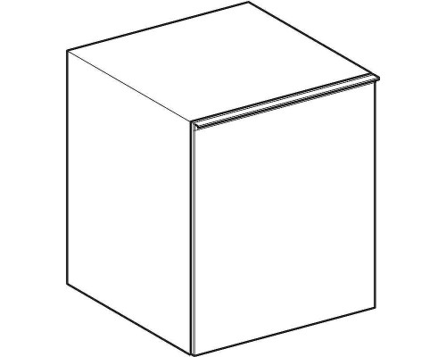 Тумба Geberit Acanto 45 500.618.01.2 подвесная Белое стекло