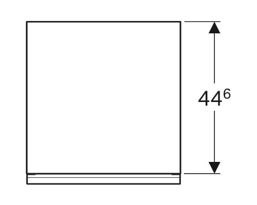 Тумба Geberit Acanto 45 500.618.01.2 подвесная Белое стекло
