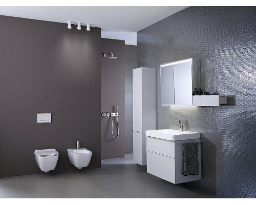 Зеркальный шкаф Geberit Smyle Square 75 500.205.00.1 подвесной Белый