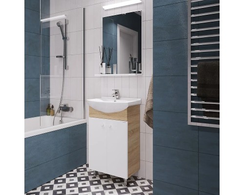 Комплект мебели для ванной Grossman Eco Line 60 106052-2 цвет Белый Дуб сонома