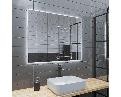 Зеркало Grossman Pragma-норма 100 1810080 с подсветкой с сенсорным выключателем и подогревом