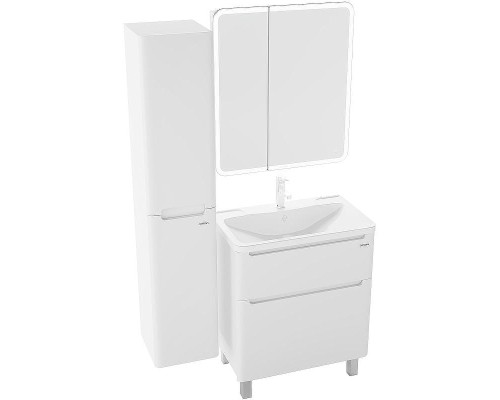 Зеркальный шкаф Grossman Адель 70 207004 с подсветкой цвет Белый