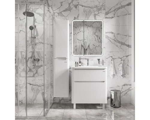 Зеркальный шкаф Grossman Адель 70 207004 с подсветкой цвет Белый