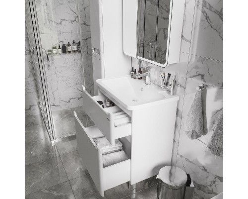 Зеркальный шкаф Grossman Адель 70 207004 с подсветкой цвет Белый