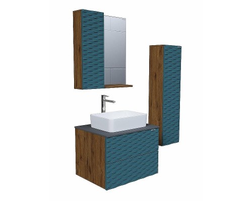 Зеркало со шкафом Grossman Альба 65 L 206502 цвет Веллингтон Бриз