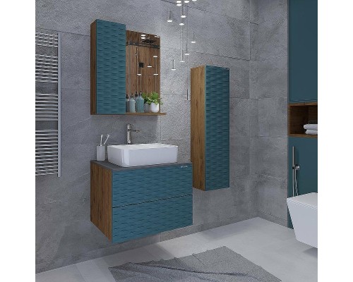 Зеркало со шкафом Grossman Альба 65 L 206502 цвет Веллингтон Бриз