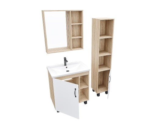 Зеркало со шкафом Grossman Флай 70 207001 цвет Дуб сонома