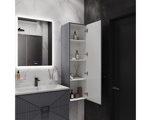 Шкаф пенал Grossman Луксор 42 303549 цвет Графит матовый