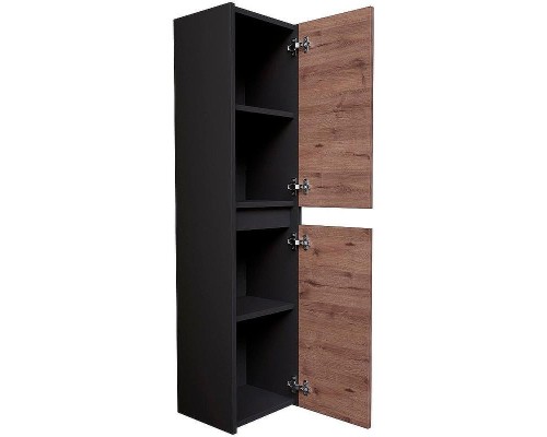 Шкаф пенал Grossman Смарт 30 303011 подвесной цвет Веллигтон Графит