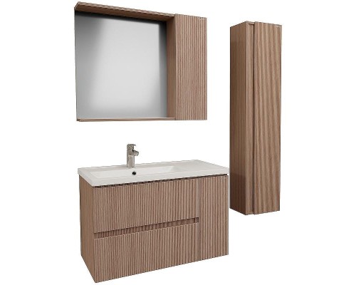 Зеркало со шкафом Grossman Юнит 80 208011 цвет Кадена вуд