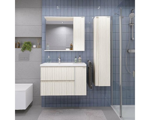 Зеркало со шкафом Grossman Юнит 80 2080112 цвет Кадена лайт