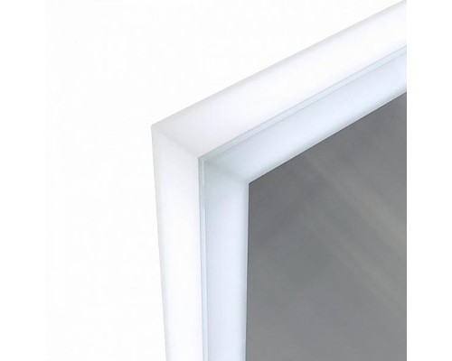 Зеркало Iddis Brick 100 с подсветкой Белый матовый