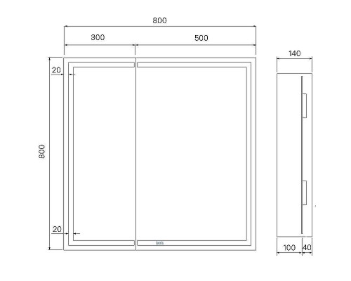 Зеркальный шкаф Iddis Zodiac 80 ZOD8000i99 с подсветкой Белый