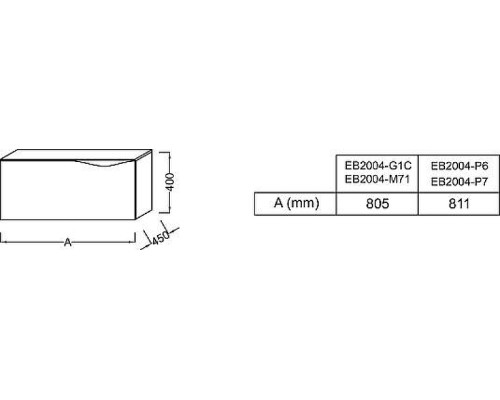 Тумба Jacob Delafon Stillness 80 EB2004-P6 подвесная цвет Натуральный дуб