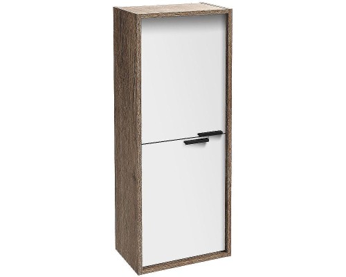 Шкаф пенал Jacob Delafon Vivienne 40 EB1587-E52-F30 подвесной цвет Белый сатин Дуб табак