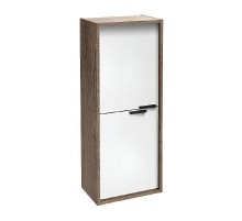 Шкаф пенал Jacob Delafon Vivienne 40 EB1587-E52-F30 подвесной цвет Белый сатин Дуб табак