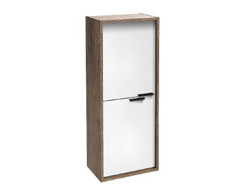 Шкаф пенал Jacob Delafon Vivienne 40 EB1587-E52-F30 подвесной цвет Белый сатин Дуб табак