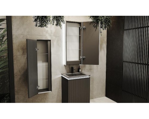 Зеркальный шкаф Jorno Incline 45 Inc.03.45/P/А/JR с подсветкой с сенсорным выключателем