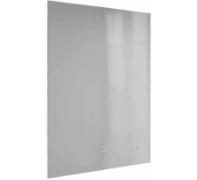 Зеркало Jorno Kvadro 60 Kvdr.02.60/W/RL с подсветкой с бесконтактным выключателем и часами
