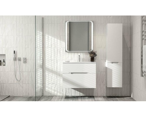 Шкаф пенал Jorno Modul 35 R Mоl.04.150/P/W подвесной Белый глянец