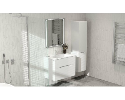 Шкаф пенал Jorno Modul 35 R Mоl.04.150/P/W подвесной Белый глянец