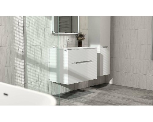 Шкаф пенал Jorno Modul 35 R Mоl.04.150/P/W подвесной Белый глянец