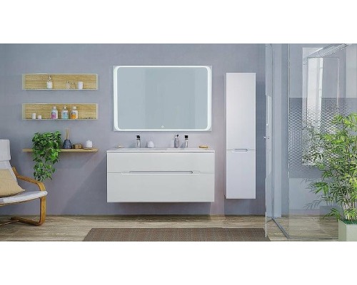 Шкаф пенал Jorno Modul 35 R Mоl.04.150/P/W подвесной Белый глянец