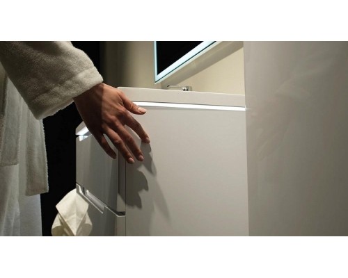 Тумба под раковину Jorno Puro 100 Pro.01.100/P/W/JR подвесная Белая