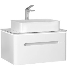 Тумба под раковину Jorno Shine 75 Shi.01.75/P/W подвесная Белая